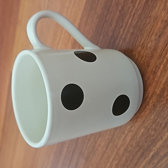 FREE W/ PURCHASE Kate Spade LENOX White Black Polka-dots Coffee Mug~ Great GIFT~ - Picture 2 of 6